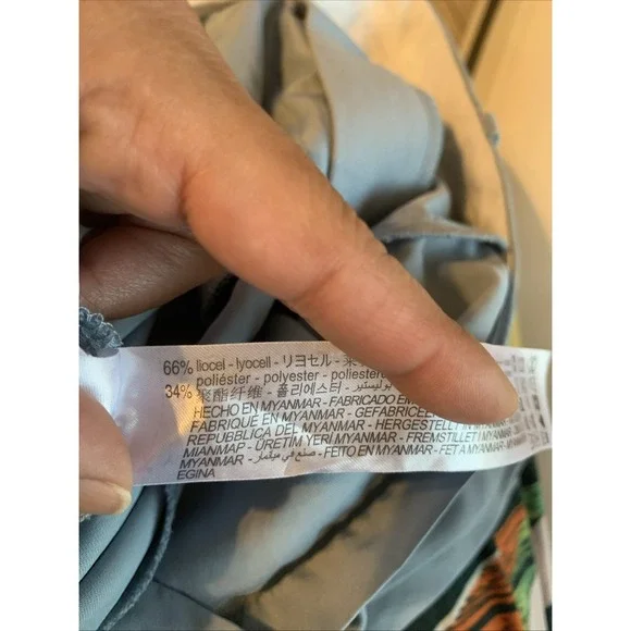 Zara women's dress pants, blue, size small - Picture 5 of 5